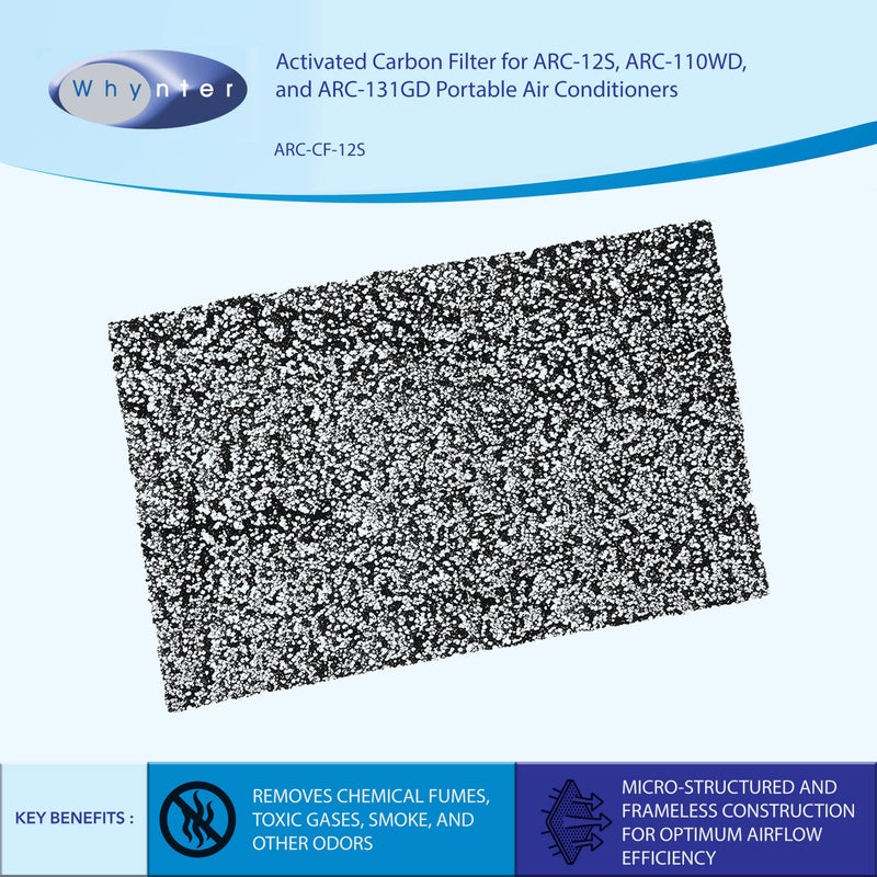 Whynter ARC-CF-12S Filter Replacement for Portable Air Conditioner Model ARC-12S ARC-110WD ARC-131GD, 1 Count (Pack of 1), Black - Image 2